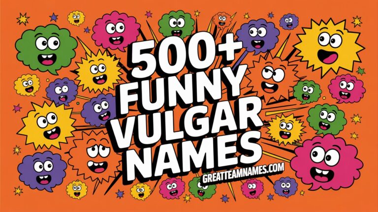 Funny Vulgar Names