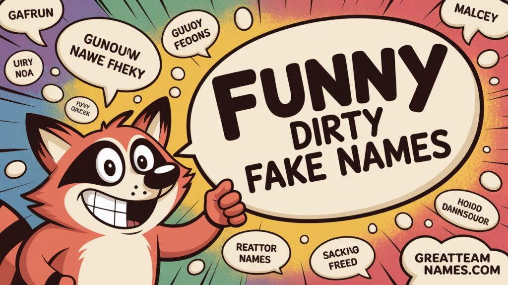 Funny Dirty Fake Names